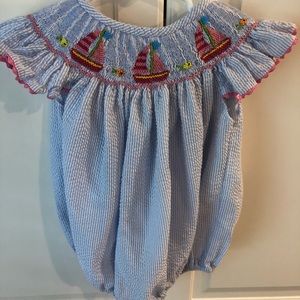 Sailboat seersucker bubble